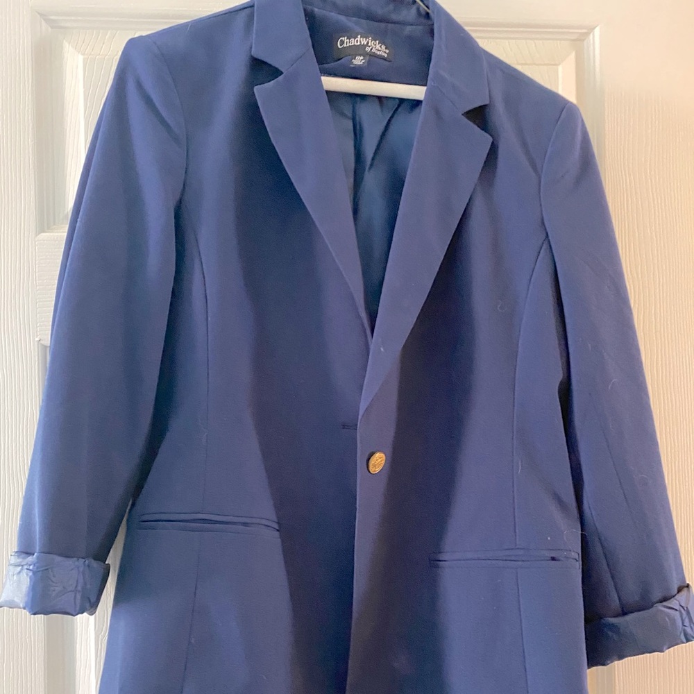 Navy blue boyfriend blazer